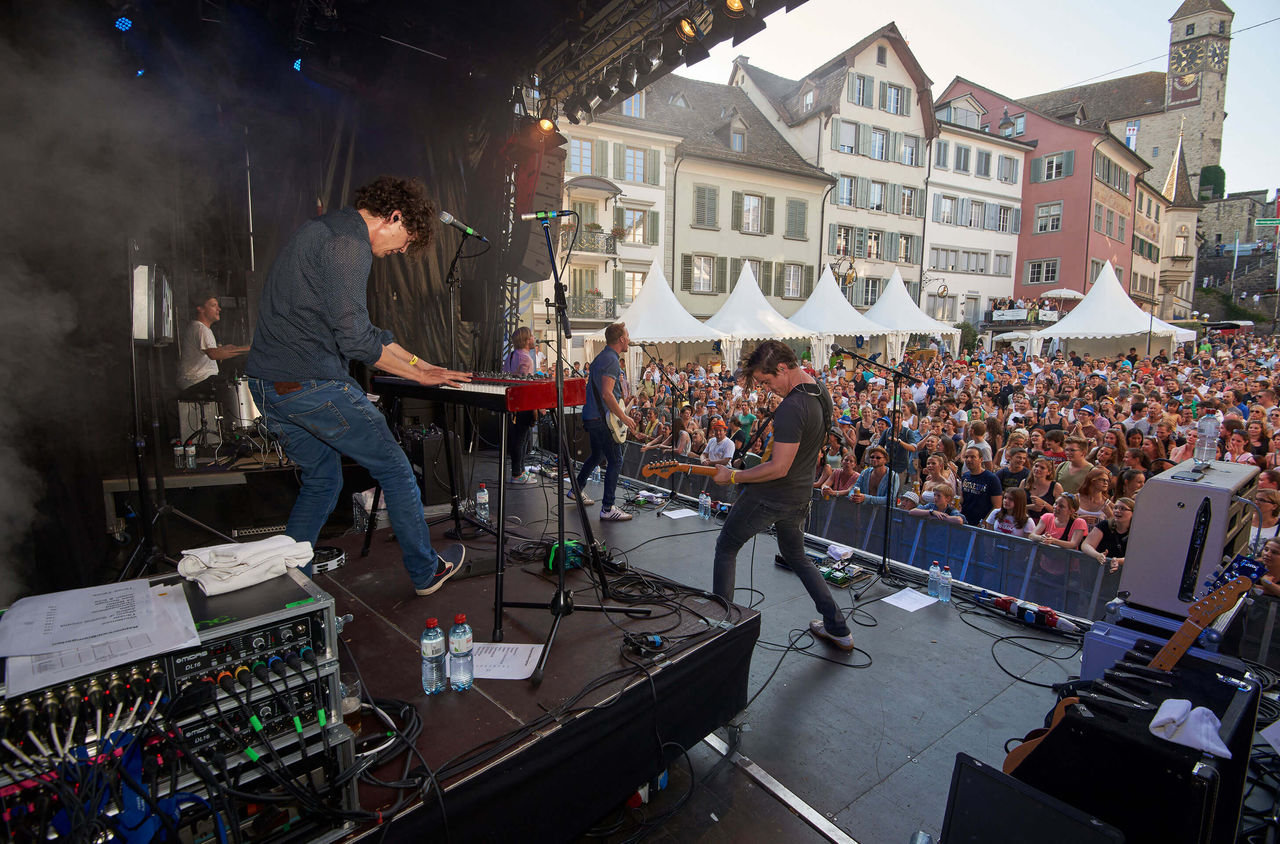 Blick von der Konzertbühne am Seenachtfest Rapperswil-Jona