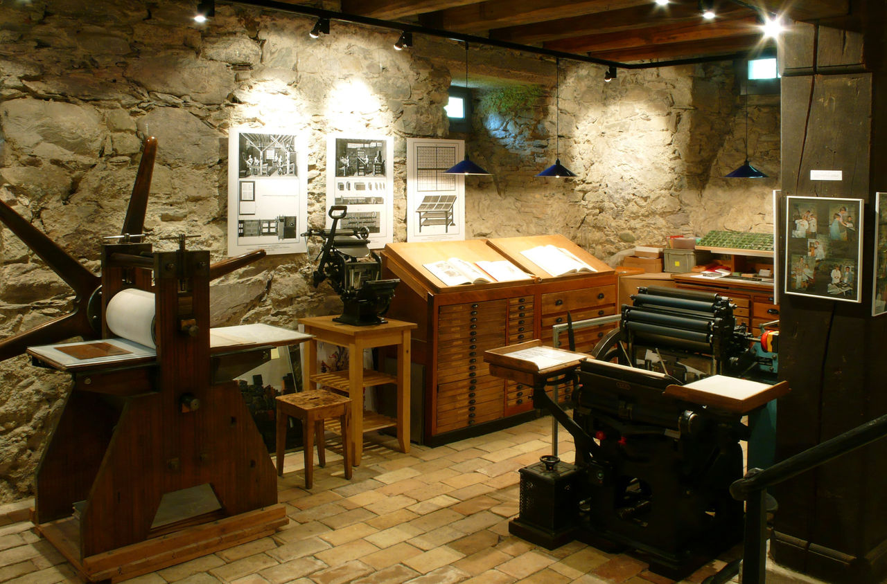Kupferdruckerei in Ortsmuseum Maur