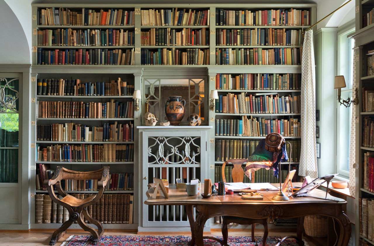 Die Bibliothek des ehemaligen Wohnhauses von Carl Gustav Jung.