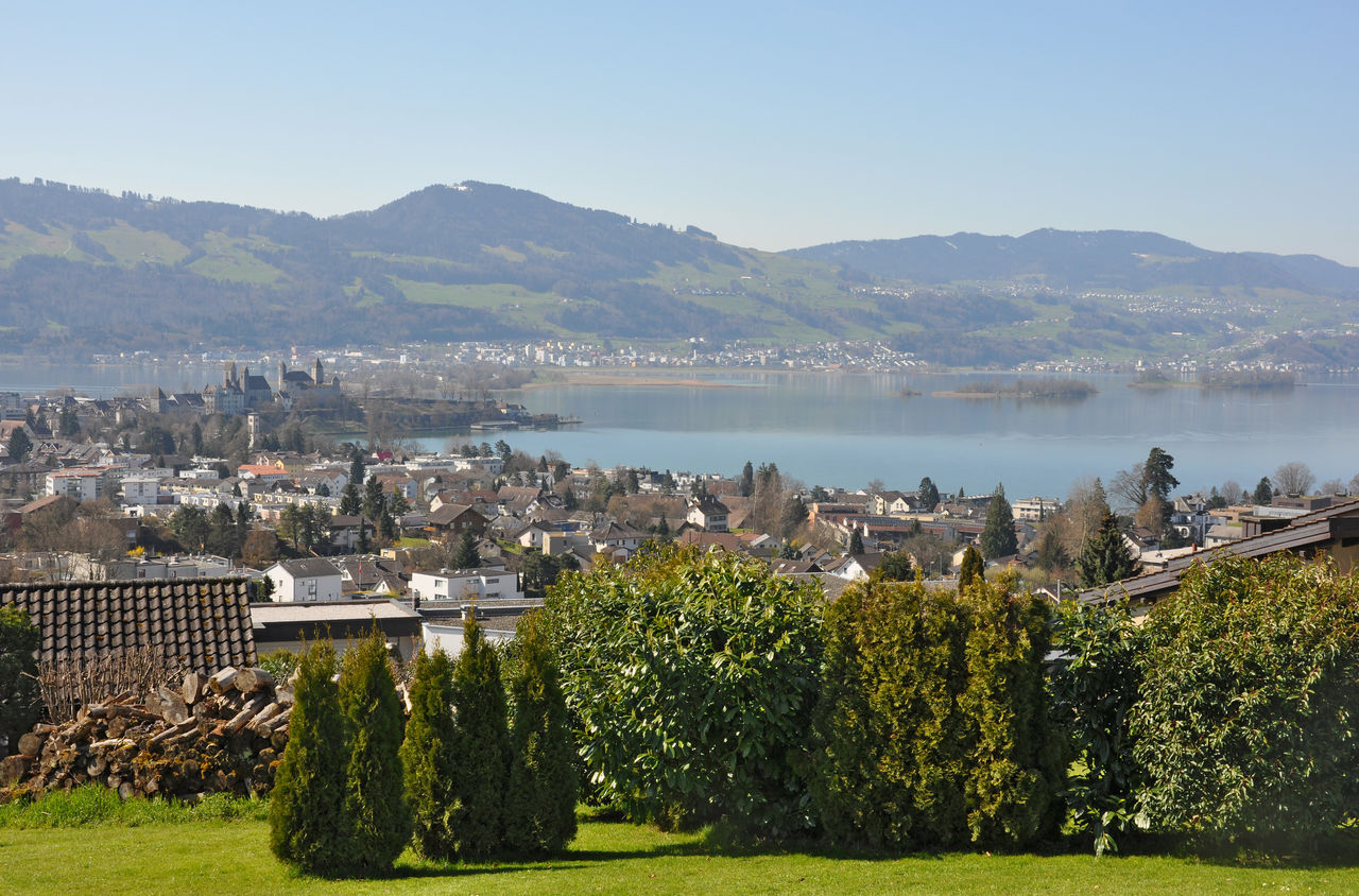 Aussicht auf Rapperswil-Jona und dem Zürichsee